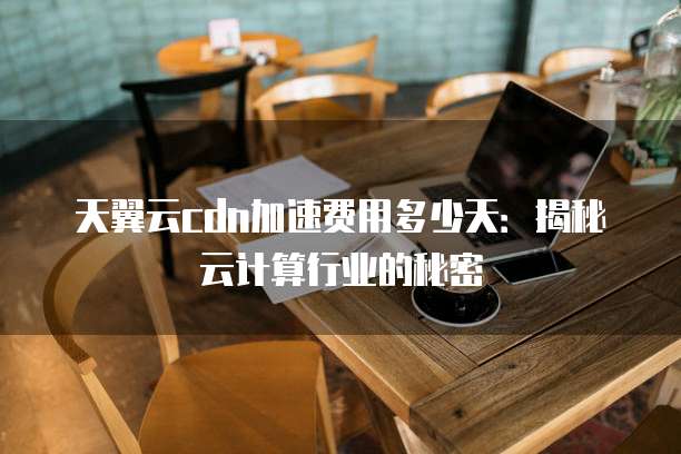 天翼云cdn加速费用多少天：揭秘云计算行业的秘密