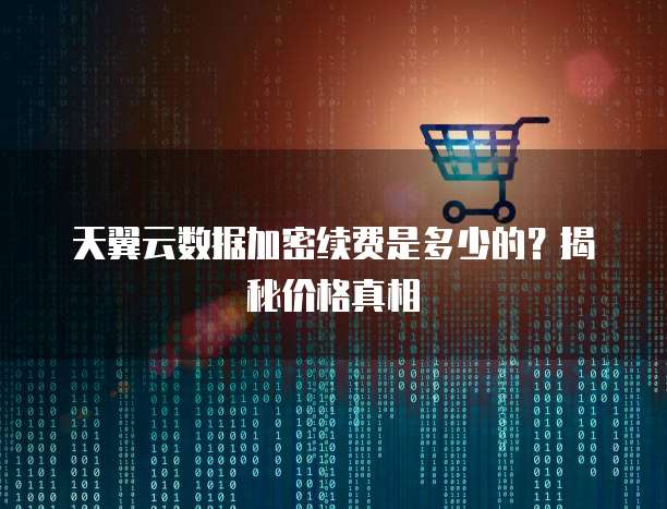 天翼云数据加密续费是多少的？揭秘价格真相