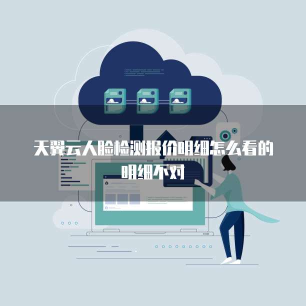 天翼云人脸检测报价明细怎么看的明细不对