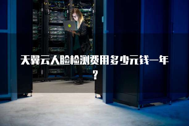 天翼云人脸检测费用多少元钱一年？