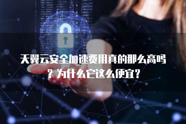 天翼云安全加速费用真的那么高吗?为什么它这么便宜?