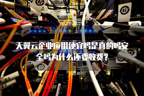 天翼云企业应用便宜吗是真的吗安全吗为什么还要收费？