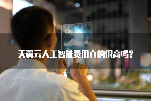 天翼云人工智能费用真的很高吗?