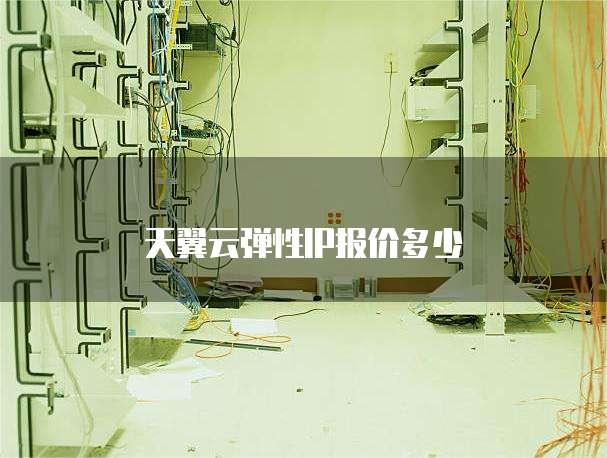 天翼云弹性IP报价多少