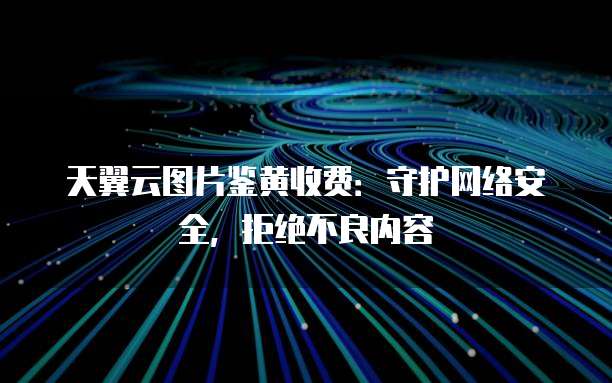 天翼云图片鉴黄收费:守护网络安全,拒绝不良内容