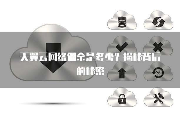 天翼云网络佣金是多少?揭秘背后的秘密
