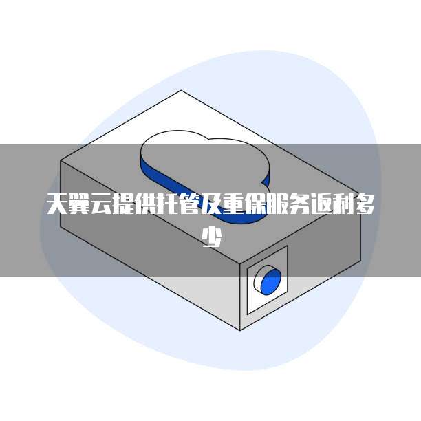 天翼云提供托管及重保服务返利多少