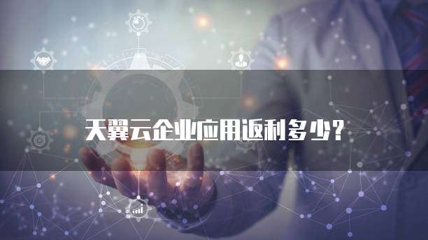 天翼云企业应用返利多少?