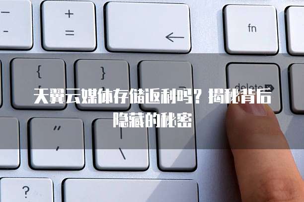 天翼云媒体存储返利吗？揭秘背后隐藏的秘密