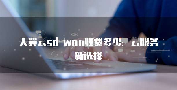天翼云sd-wan收费多少:云服务新选择