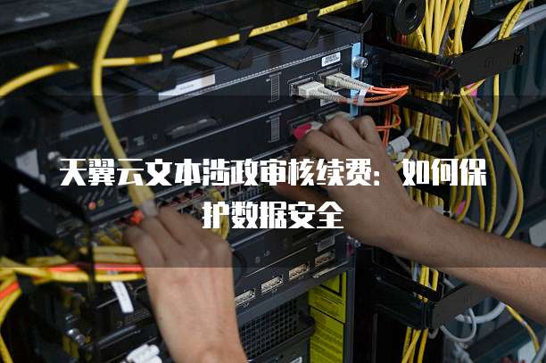 天翼云文本涉政审核续费:如何保护数据安全