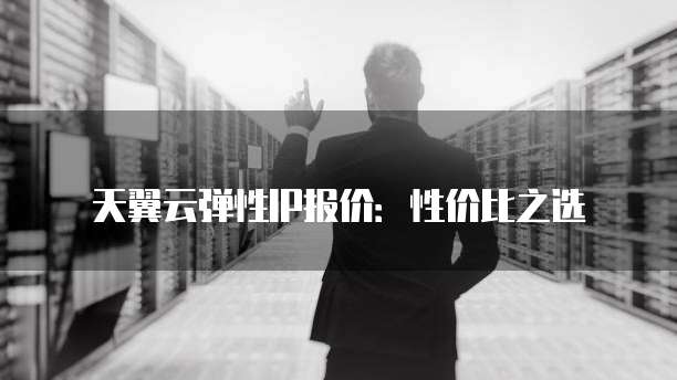 天翼云弹性IP报价:性价比之选