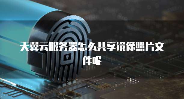 天翼云服务器怎么共享镜像照片文件呢