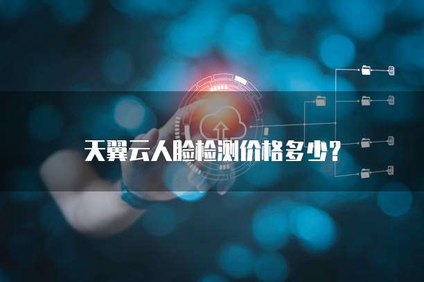 天翼云人脸检测价格多少？