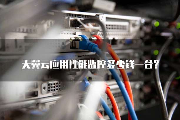 天翼云应用性能监控多少钱一台?