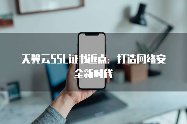 天翼云SSL证书返点:打造网络安全新时代