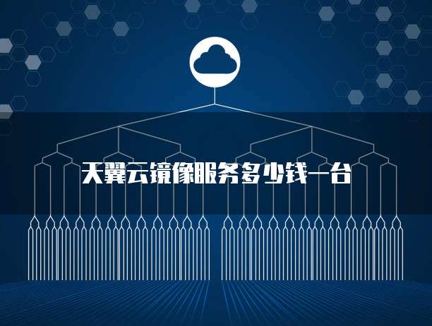 天翼云镜像服务多少钱一台