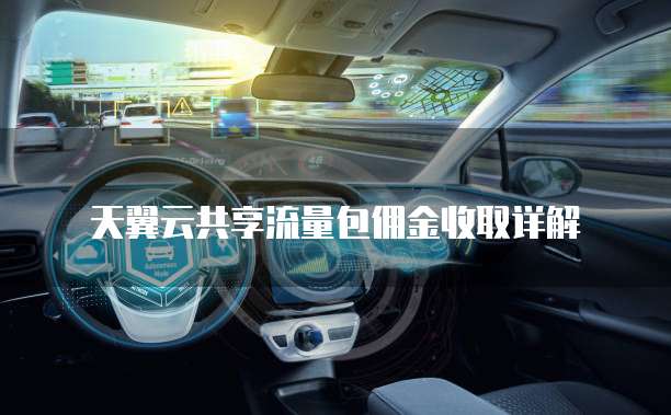天翼云共享流量包佣金收取详解