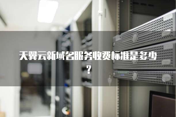 天翼云新域名服务收费标准是多少?