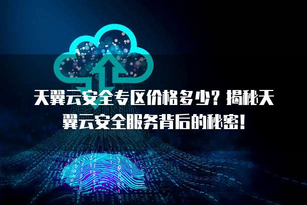 天翼云安全专区价格多少?揭秘天翼云安全服务背后的秘密!