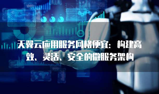 天翼云应用服务网格便宜：构建高效、灵活、安全的微服务架构