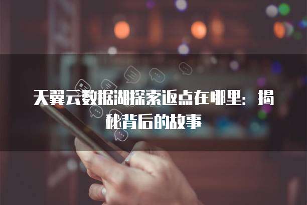 天翼云数据湖探索返点在哪里：揭秘背后的故事