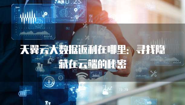 天翼云大数据返利在哪里:寻找隐藏在云端的秘密