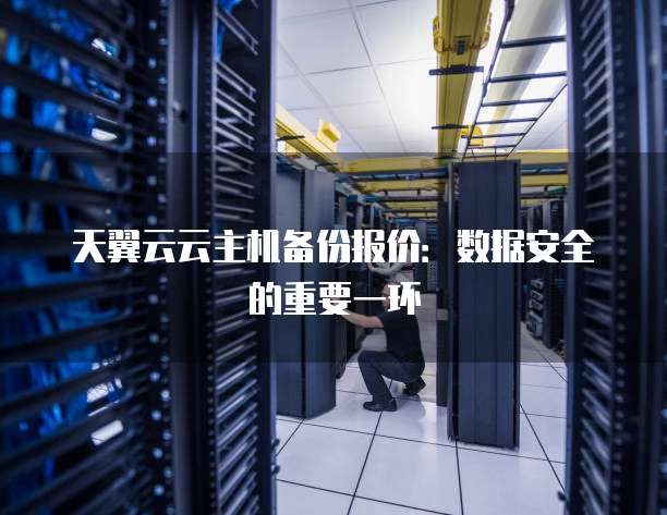 天翼云云主机备份报价:数据安全的重要一环