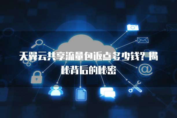 天翼云共享流量包返点多少钱?揭秘背后的秘密