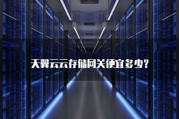 天翼云云存储网关便宜多少？