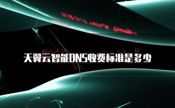 天翼云智能DNS收费标准是多少