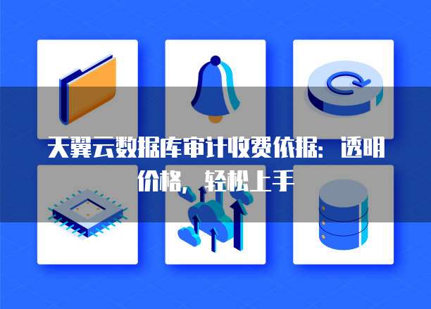 天翼云数据库审计收费依据：透明价格，轻松上手