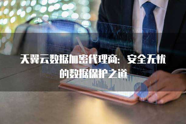 天翼云数据加密代理商:安全无忧的数据保护之道