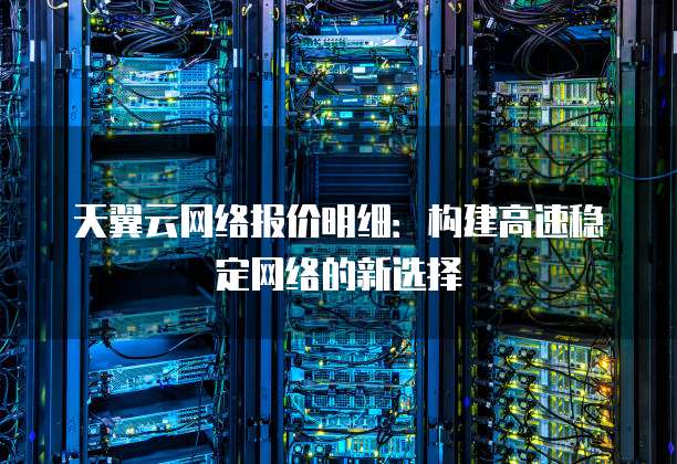 天翼云网络报价明细:构建高速稳定网络的新选择