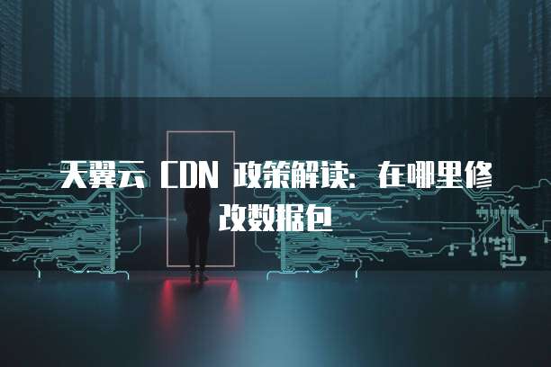 天翼云 CDN 政策解读：在哪里修改数据包