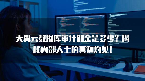 天翼云数据库审计佣金是多少?揭秘内部人士的真知灼见!