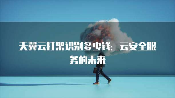 天翼云打架识别多少钱:云安全服务的未来