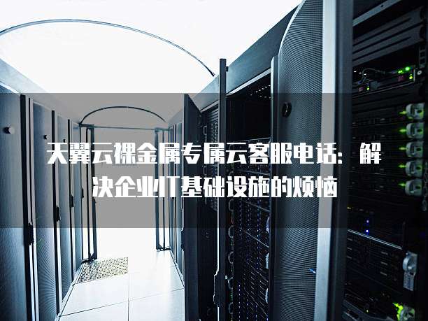 天翼云裸金属专属云客服电话:解决企业IT基础设施的烦恼