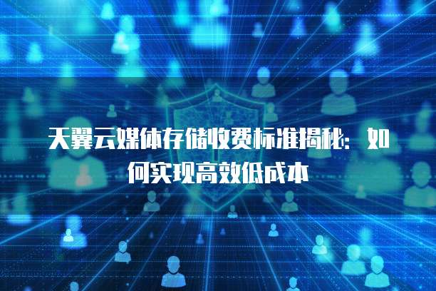 天翼云媒体存储收费标准揭秘：如何实现高效低成本