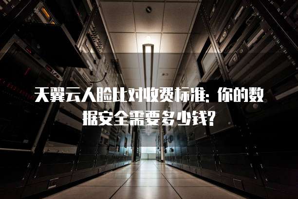 天翼云人脸比对收费标准: 你的数据安全需要多少钱?