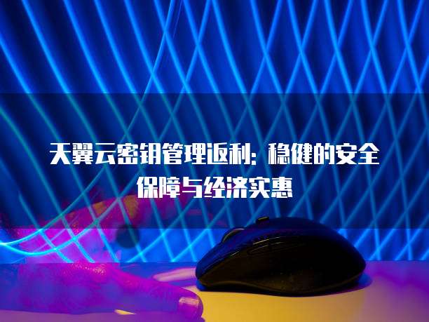 天翼云密钥管理返利: 稳健的安全保障与经济实惠