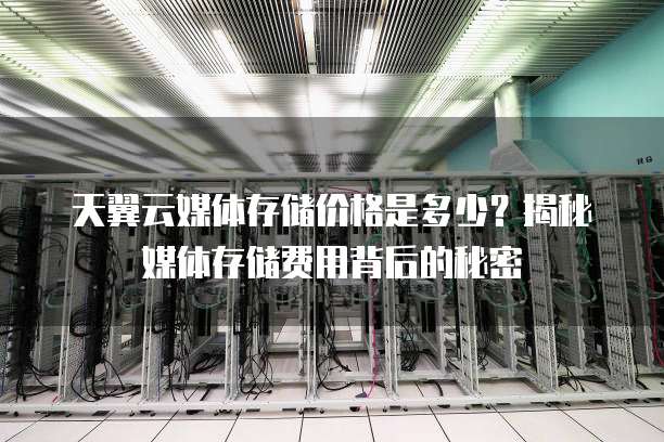天翼云媒体存储价格是多少?揭秘媒体存储费用背后的秘密