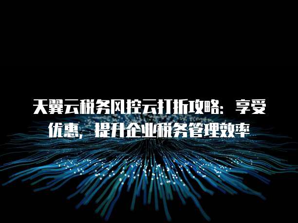 天翼云税务风控云打折攻略:享受优惠,提升企业税务管理效率