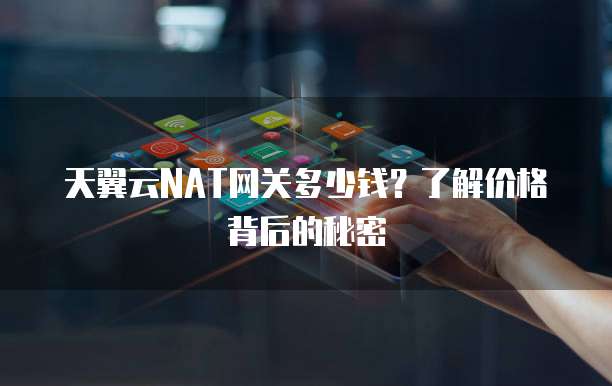 天翼云NAT网关多少钱?了解价格背后的秘密