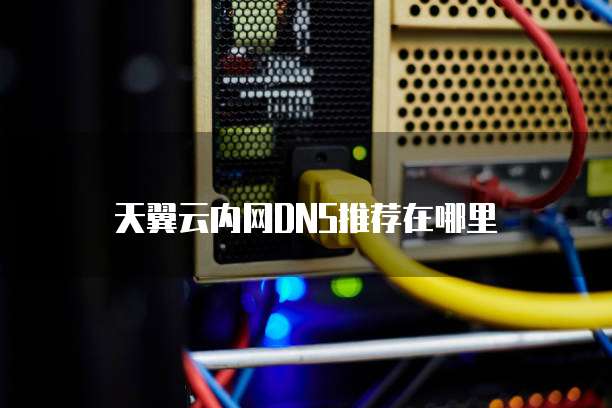 天翼云内网DNS推荐在哪里