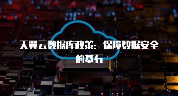 天翼云数据库政策：保障数据安全的基石
