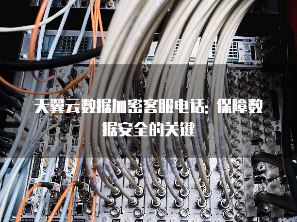 天翼云数据加密客服电话: 保障数据安全的关键