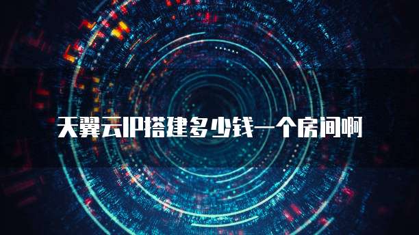 天翼云IP搭建多少钱一个房间啊