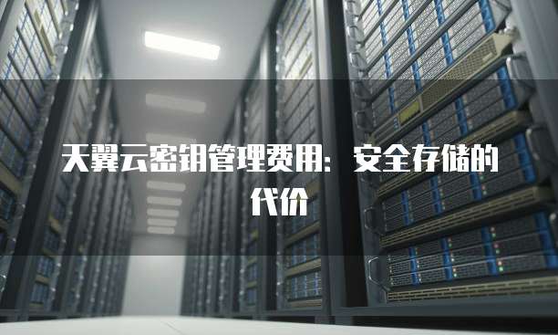 天翼云密钥管理费用:安全存储的代价