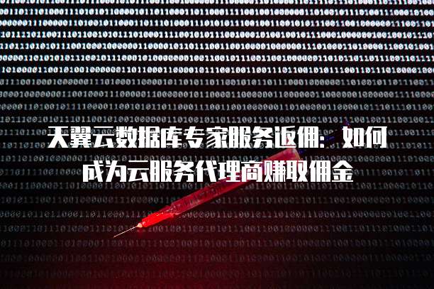 天翼云数据库专家服务返佣：如何成为云服务代理商赚取佣金